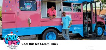 logo the cool bus ice cream truck